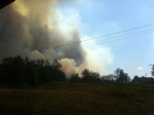 Fires Burning Toward Keystone German shepherds & Kennels